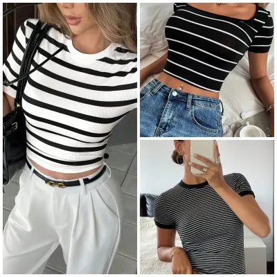 basic crop tees